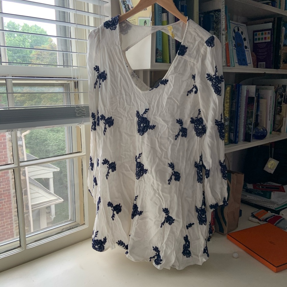 Free people Austin white embroidered dress